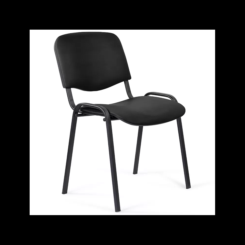 Стул для посетителей ИЗО BLACK, ткань, черный C-11