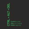 Ежедневник недатированный "Ray. CTRL+ALT+DEL", А5, 272 страницы, в клетку, черный, зеленый - 2