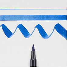 Маркер акварельный "Koi Color Brush", синий стальной