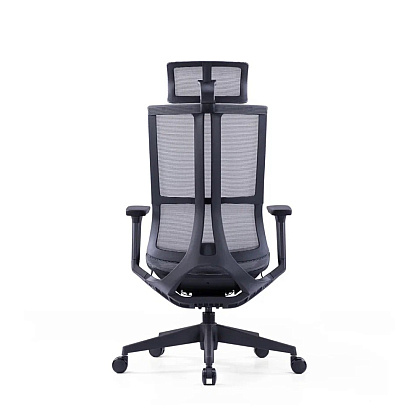 Кресло для руководителя SitZone E-303-001A-P1-BK сетка, черный - 4