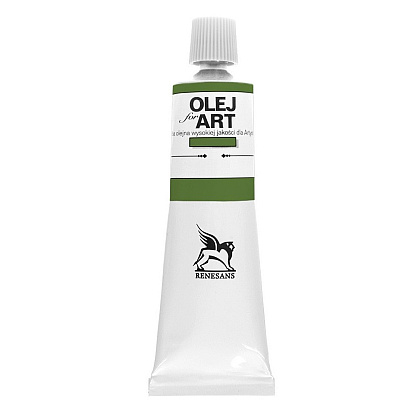 Краски масляные Renesans "Oils for art", 75 зелень хром, 60 мл, туба