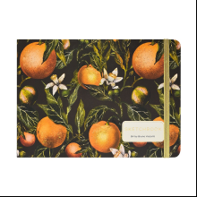 Скетчбук "Flora. Paradise. Oranges", 14.6х21.3 см, 100 г/м2, 100 листов, разноцветный