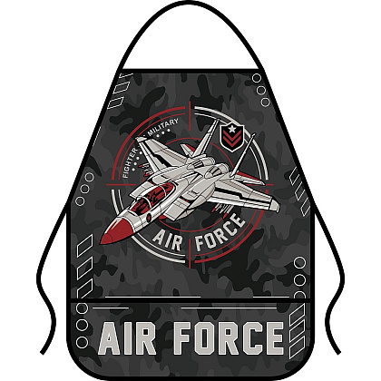 Фартук для труда "Air force", с карманом, черный