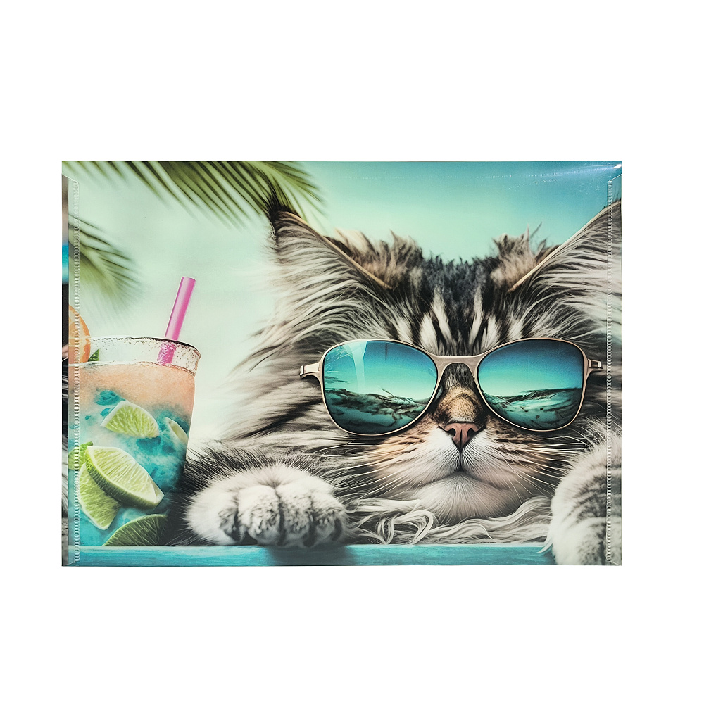 Папка-конверт на кнопке "Chillout cat", А5, разноцветный - 2