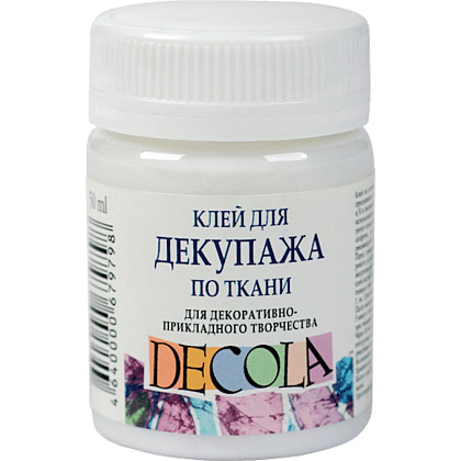 Клей для декупажа по ткани "Декола", 50 мл.