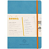 Еженедельник недатированный Clairefontaine Rhodia "Rhodiarama Perpetual", 148x210 мм, 128 страниц, бирюзовый - 2