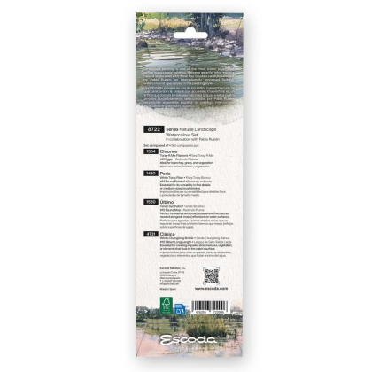 Набор кистей "Escoda. Natural landscape watercolor set", набор 4 шт - 2