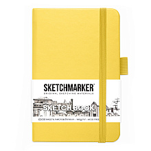 Скетчбук "Sketchmarker", 9x14 см, 140 г/м2, 80 листов, лимонный
