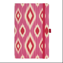 Блокнот "Ikat candy cherry", А5, 96 листов, линейка, розовый, красный