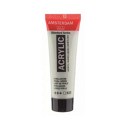 Краски акриловые "Amsterdam", 822 зеленый перламутровый, 20 мл, туба