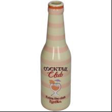 Ваза керамическая "Coctail bottle", 6.5х6.5х24 см, разноцветная