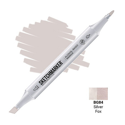 Маркер художественный "Sketchmarker", двухсторонний, BG84 черно-бурая лисица