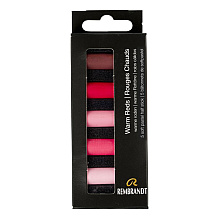 Набор мягкой пастели "Rembrandt Half Pastel", 5 цветов, теплые красные