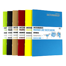 Скетчбук "Sketchmarker marker line", 17.6x25 см,160 г/м2, 16 листов, черный