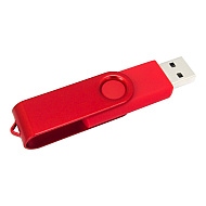 USB Flash накопитель 2.0 16 Gb VDF-008 СС, пластик, металл, красный