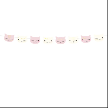 Гирлянда бумажная "Котики", 1,4 м, ассорти