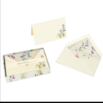 Набор бумаги почтовой Kartos "Scatola Cartoncini e Buste Wild Flowers" 