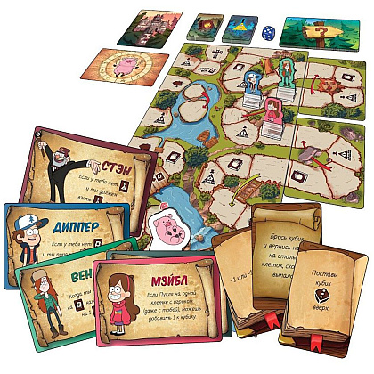 Игра настольная "Гравити Фолз: Спасти Пухлю"  - 3