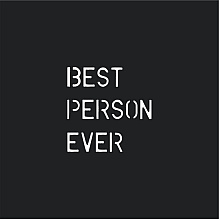 Кружка "Best person ever", фарфор, 360 мл, черный