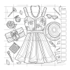 Раскраска "Раскраска для работы маркерами "Fashion Girl" (очки)" - 6