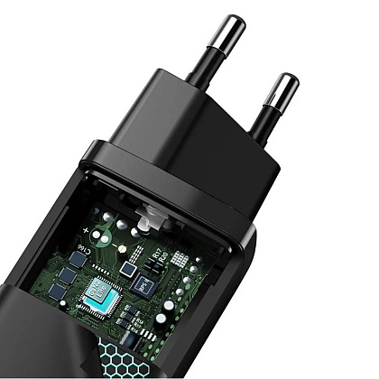Сетевое зарядное устройство Baseus "CCGAN2L-B01" GaN2 Lite Quick Charger Type-C+USB, черный - 5