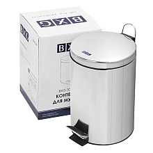 Урна с педалью "BXG-TCR-20L", 20 л, хром