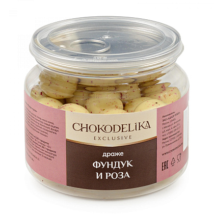 Драже "Фундук и роза", 120 гр