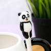 Кружка "Funny panda", керамика, 450 мл, черный, с ложкой - 2