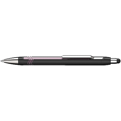 Ручка шариковая автоматическая "Schneider Epsilon Touch", черный, розовый, стерж. синий - 3