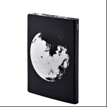 Блокнот "Graphic L Moon", А5, 128 листов, в точку, черный