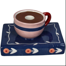 Подсвечник "Cup on Book", доломит, разноцветный