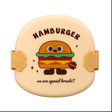 Контейнер для еды "Hamburger", пластик, бежевый
