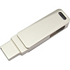 USB Flash накопитель 3.0 128 Gb СК-046, TypeC Dual, металл, серебристый - 3