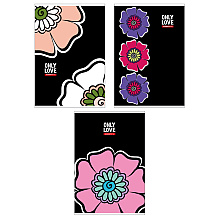 Тетрадь "Цветы", А5, 48 листов, клетка, ассорти