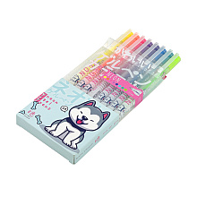 Набор гелевых ручек "Neon. Kawaii Animals", 8 шт, разноцветный