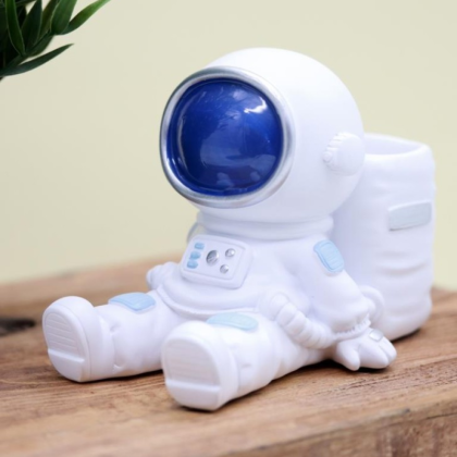 Подставка для канцелярских мелочей "Astronaut", 90х95х125 мм, белый - 2