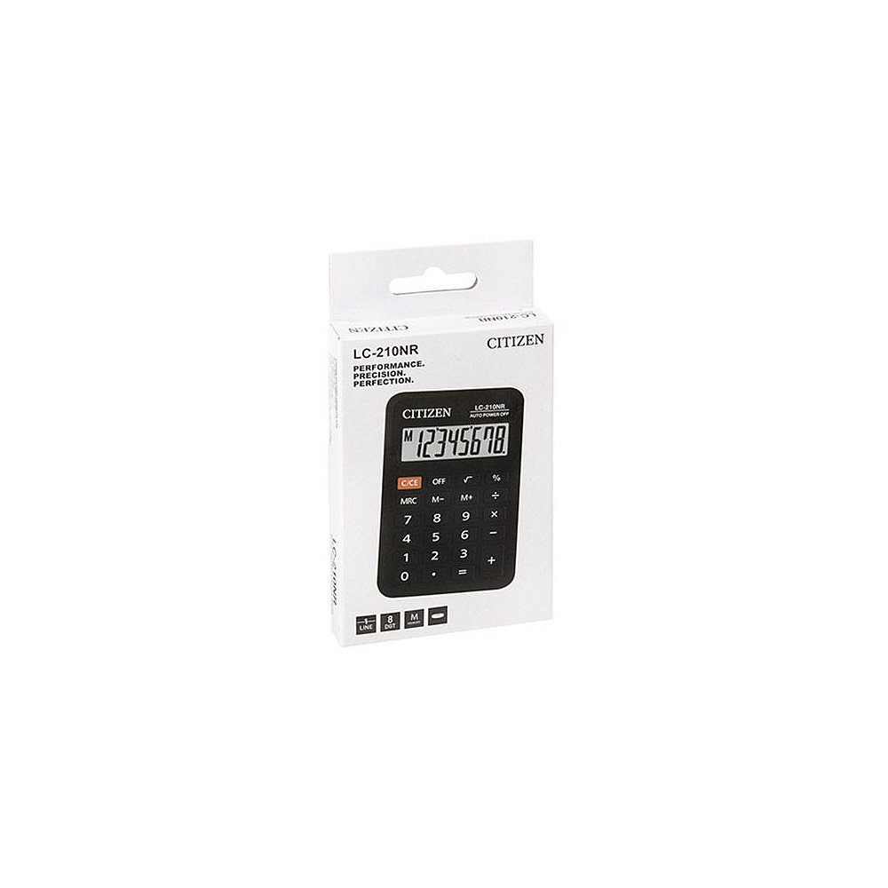 Калькулятор карманный Citizen "LC-210NR", 8-разрядный, черный - 3