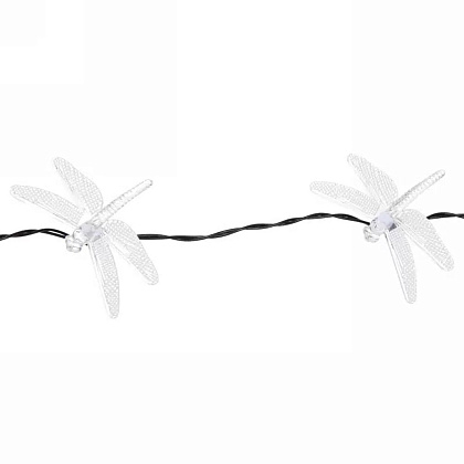 Гирлянда уличная "Стрекоза", 3 м, 20 LED, мультиколор, солнечная батарея - 5
