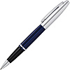 Ручка-роллер "Cross Calais Chrome&Blue Lacquer", 0.7 мм, синий, серебристый, стержень черный - 2