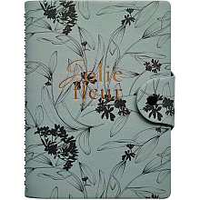 Блокнот "Fleur", А5, 96 листов, в клетку, серый