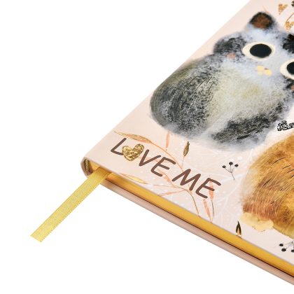 Еженедельник недатированный "Love me", А5, 144 страниц, линованный, бежевый - 4
