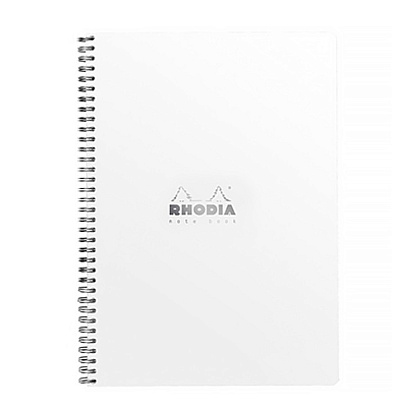 Блокнот "Rhodia", А4+, 160 страниц, клетка, белый