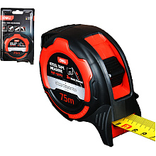Рулетка Deli RS EDL377528, 7.5 м х 28 мм, метрическая, черный, красный