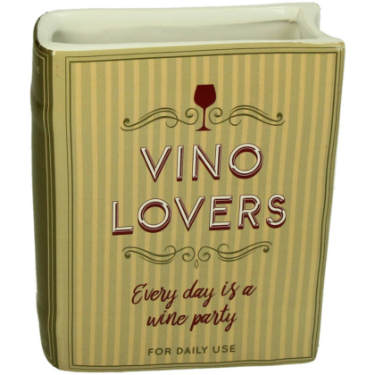 Ваза "Book Vino Lovers", 14.4х5.5х18.2 см, зеленый - 2