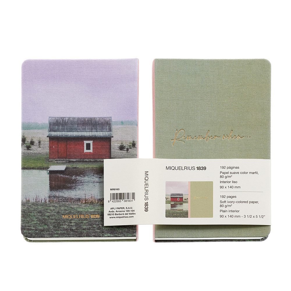 Блокнот Miquelrius "Remember Cottage", 96 листов, нелинованный, зеленый - 6