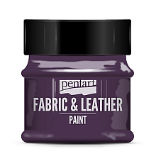 Краска для текстиля "Pentart Fabric & Leather paint", 50 мл, фиолетовый