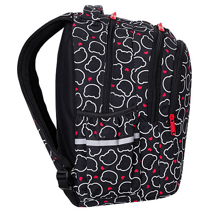 Рюкзак школьный CoolPack "Bear", S, черный, белый - 2