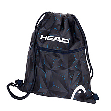 Мешок для обуви "Head 3D blue", 45x38 см, чёрный