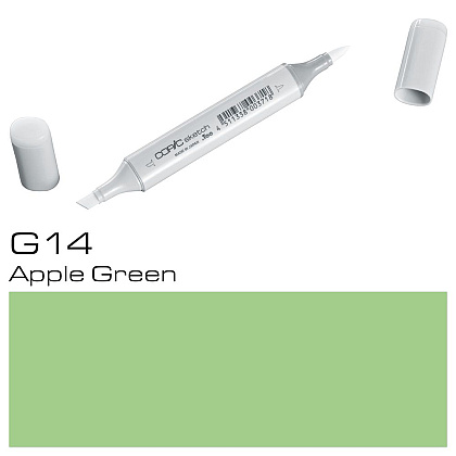 Маркер перманентный "Copic Sketch", G-14 яблочный зеленый