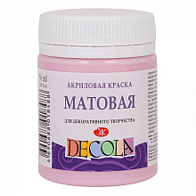 Краска акриловая матовая "Декола", 370 сакура, 50 мл., банка
